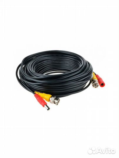 Кабель для видеонаблюдения BNC+DC, 20м