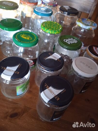 Банка стеклянная с крышкой от 0,5 до 1,5 л