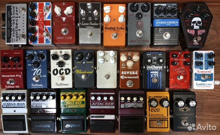 Fulltone, Mad Professor, EBS, Bear Foot, EWS, HBE