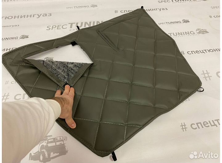 Утеплитель радиатора на Газель Бизнес черный ромб