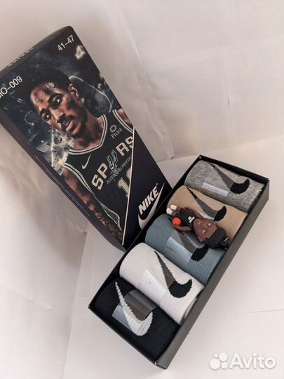 Носки Nike, Adidas в коробке + брелок в подарок
