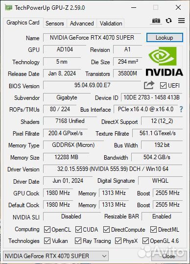 Rtx 4070 super