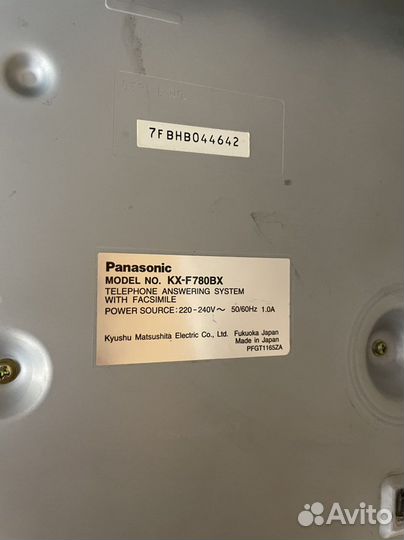 Факс panasonic kx-f780bx