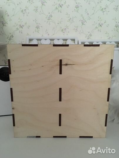 Коробка деревянная подарочная с днём рождения