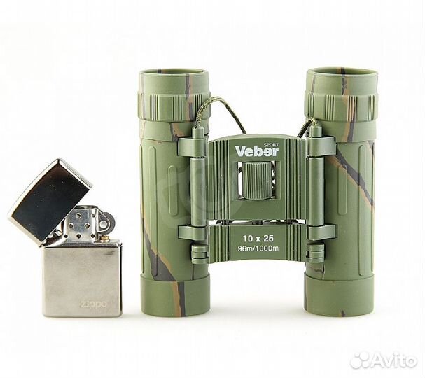 Бинокль Veber Sport бн 10x25 камуфляж