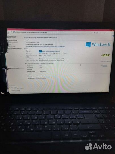 Ноутбук рабоч acer на запчасти