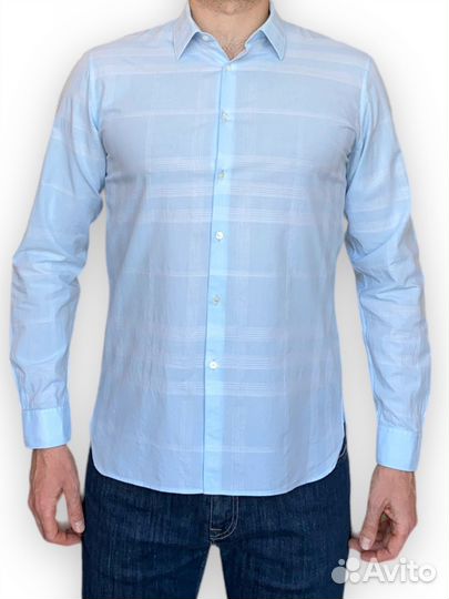 Хлопковая рубашка Burberry (р.42)