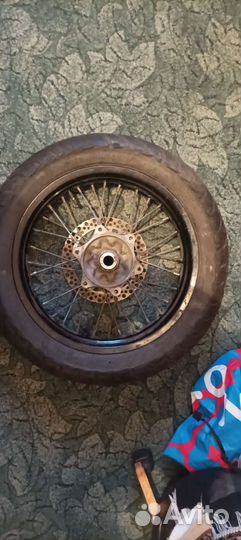 Колесо заднее на мотард R17 с резиной