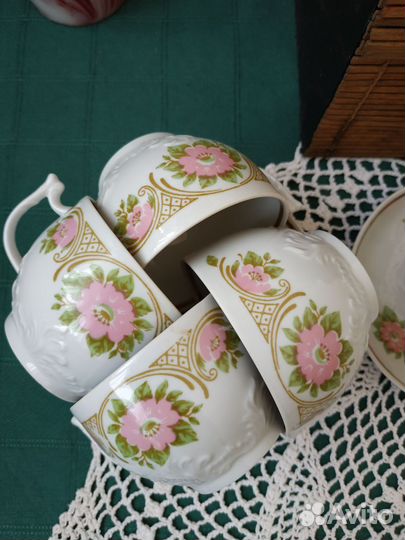 Чайный сервиз розы СССР Вербилки