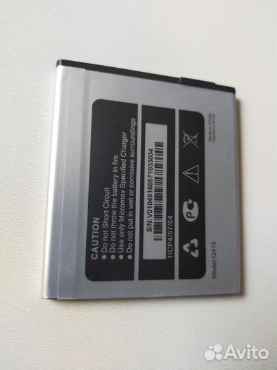 Аккумулятор для Micromax Q415