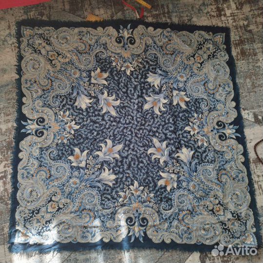 Павловопосадский платок шерсть СССР