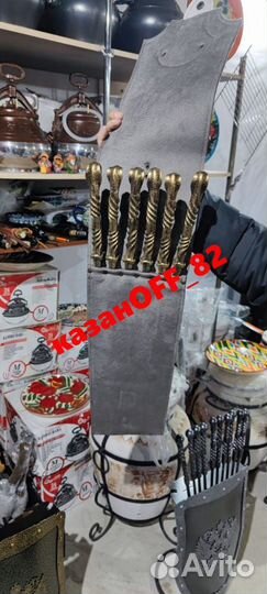 Сумка чехол для шампуров тканевая серый оттенок