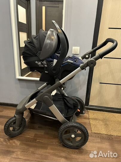 Коляска stokke trailz 3 в 1 и зимний кит