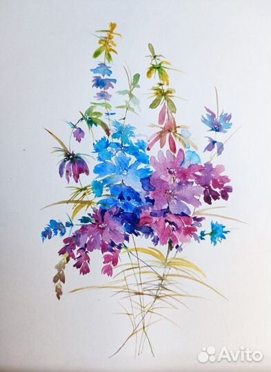 Интерьерная картина. Акварель