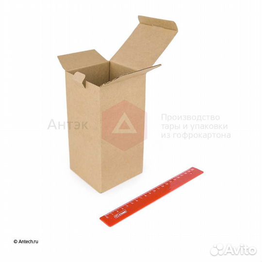Коробка с крышкой 87*87*175 Т24B бурый