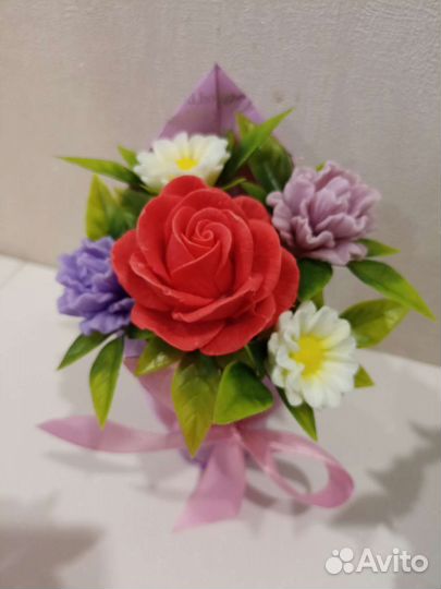 Мыльные букеты на 8 марта