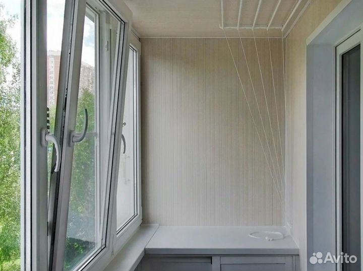 Остекление балкона пвх