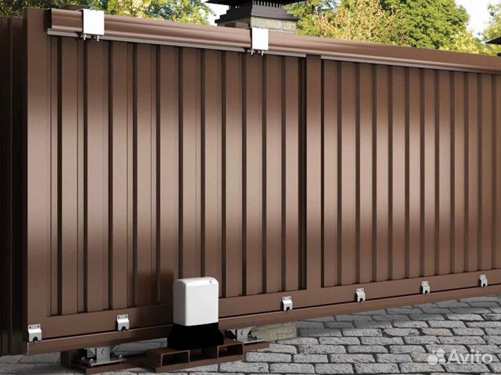 Откатные ворота металлические 5,1*1,9