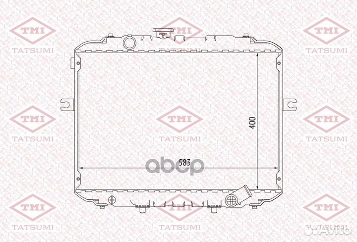 Радиатор охлаждения TGA1087 tatsumi