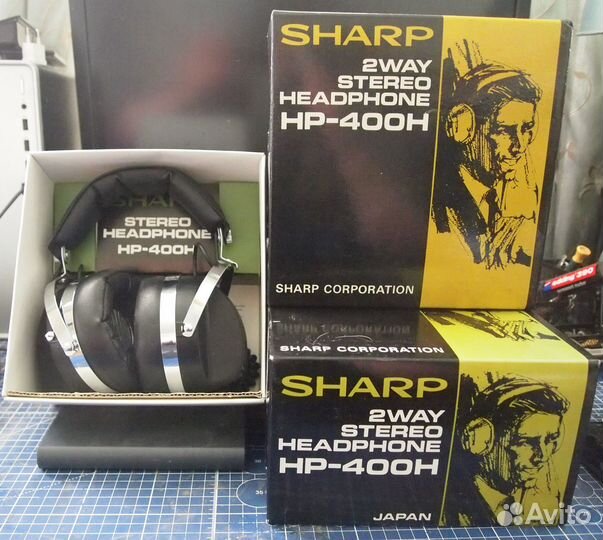 Наушники 2-х драйверные Sharp HP-400H Нов/Кор