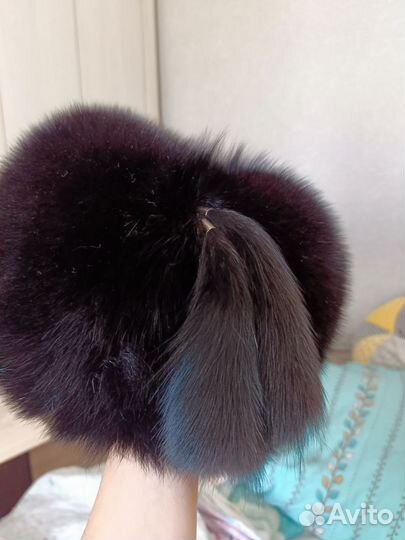 Шапка женская песец