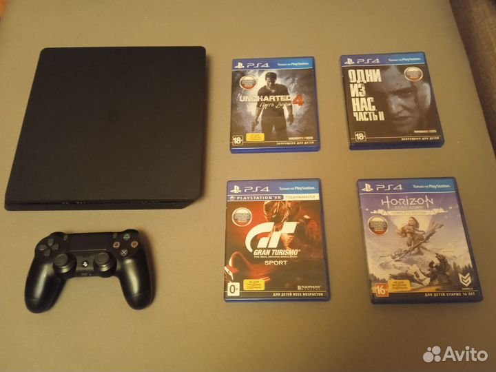 Sony PlayStation 4 Slim 500gb + 4 игры