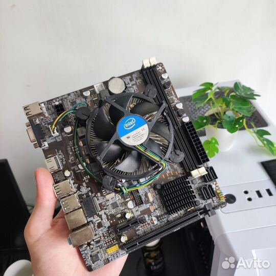 Комплект: Материнская плата 1155 сокете, +бп