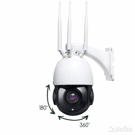 Камера видеонаблюдения 4G 2MP IP увеличение 20Х