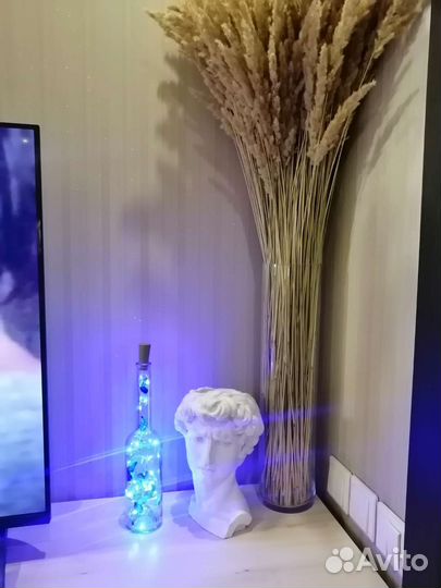 Бутылка с бабочками и подсветкой