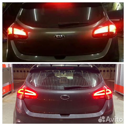 Имитация задней led оптики kia ceed jd