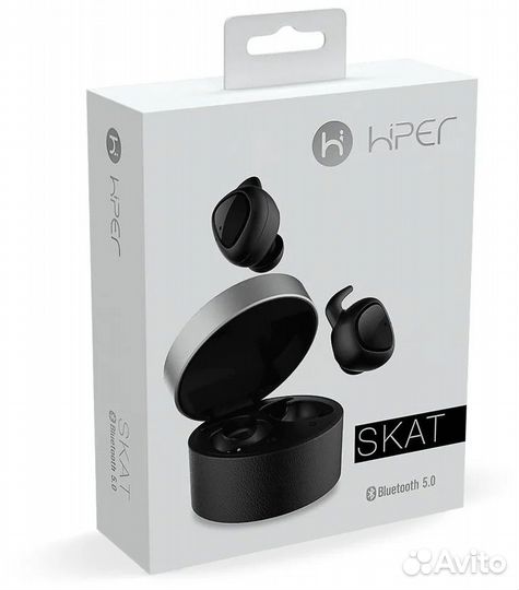 Беспроводные наушники hiper TWS Skat, black