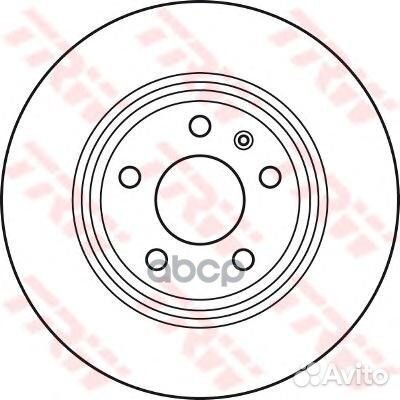 Диск тормозной задний audi A4/A5/A6/A7/Q5 TRW D