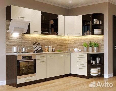 Угловые кухни на заказ. Мод 11370