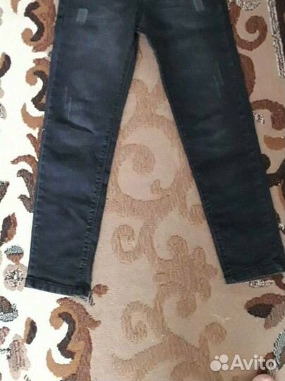 Стильные Джинсы серые 128- 134