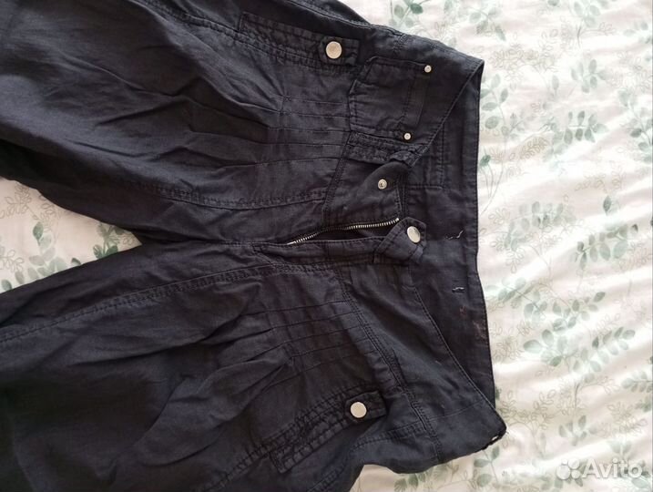 Штаны лен (кюлоты)