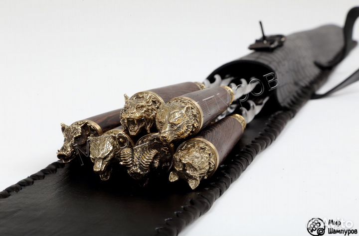 Набор шампуров в чехле 