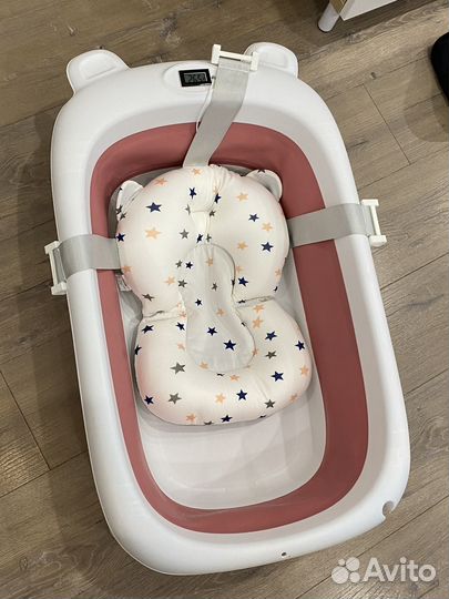 Ванночка для купания складная с термометром