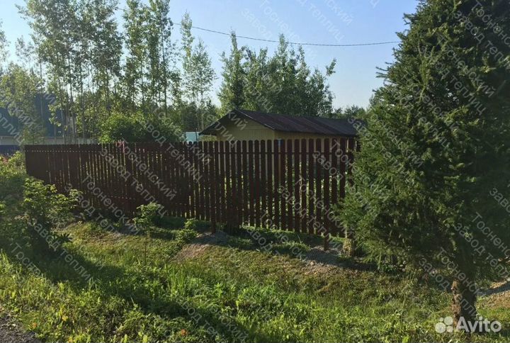 Забор из металлического штакетника под ключ