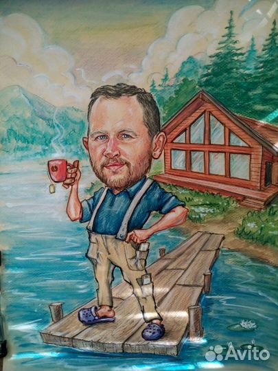 Портрет/Шарж от проф. художника