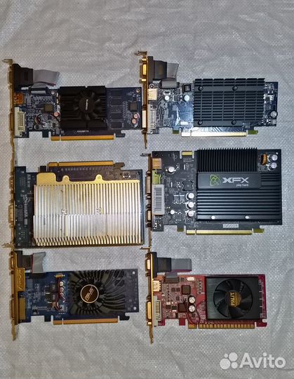 Видеокарты 6 шт