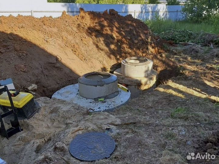 Септик из бетонных колец