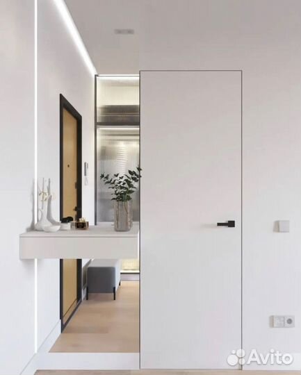 Скрытые двери под покраску