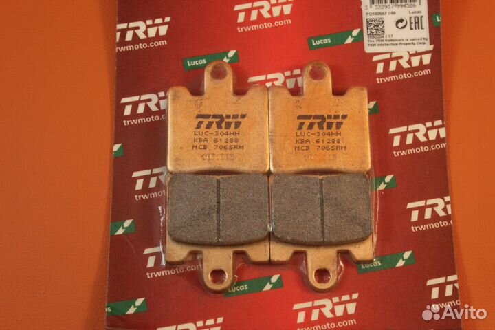 Тормозные колодки TRW MCB706SRM -2 комплекта