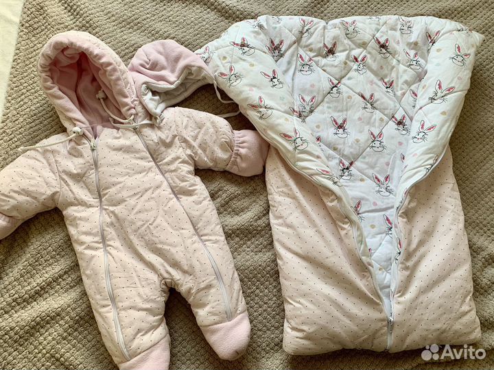 Конверт на выписку для девочки зима весна осень