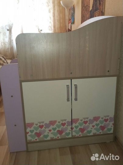 Кровать-чердак с матрасом