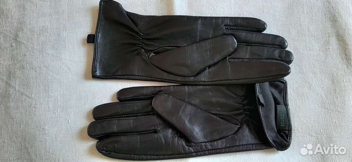 Перчатки женские кожаные7р