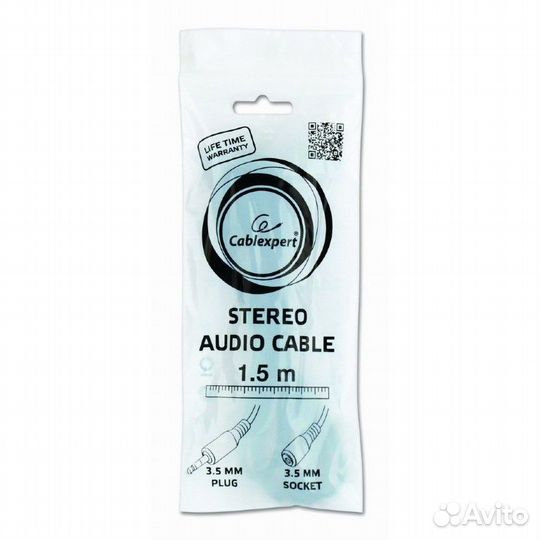 Кабель cablexpert AUX удлиннитель 1.5м