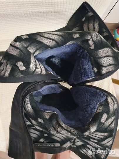 Зимние женские сапоги 38 натуральная кожа