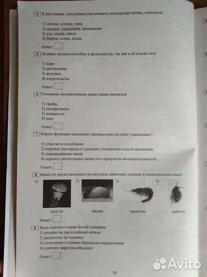 Огэ биология Скворцов