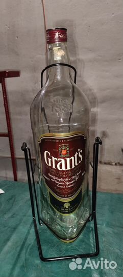 Бутылка-качели из под виски Grant's